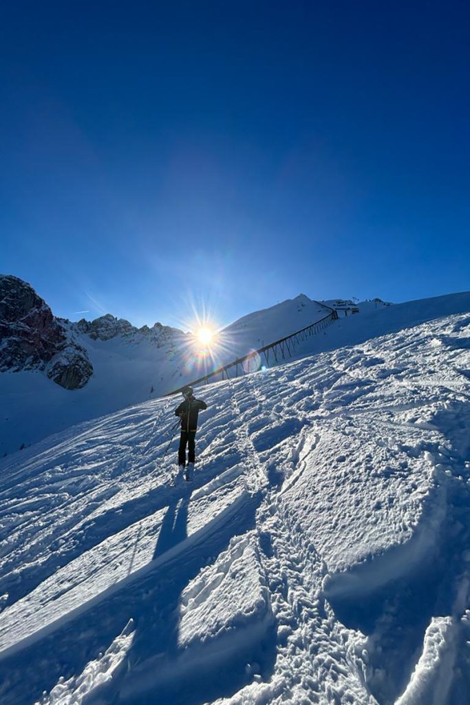 Skiing in the Afternoon